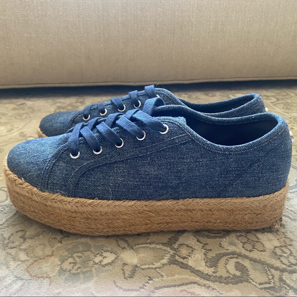 Steve Madden Hampton Platform Sneakers in Denim